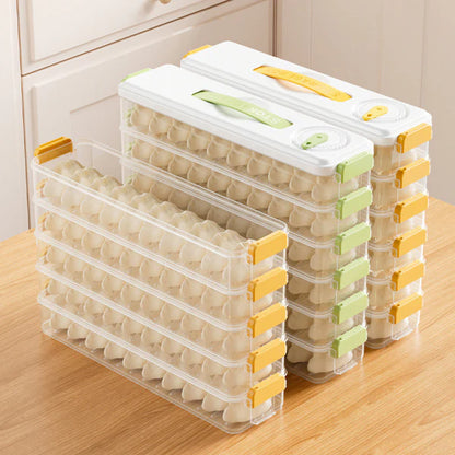 Multilayer Refrigerator Dumpling Box – Portable Space-Saving Organizer