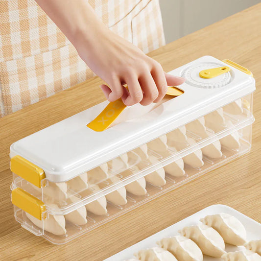 Multilayer Refrigerator Dumpling Box – Portable Space-Saving Organizer